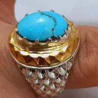 ۴ عدد انگشتر نقره دستساز فیروزه یاقوت در نجف اصلی|بدلیجات|مشهد, طبرسی شمالی|دیوار
