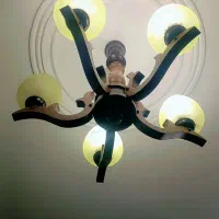 دو عدد لوستر|لوستر و چراغ آویز|کنگاور, |دیوار