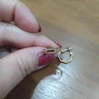 گوشواره طلا حلقه