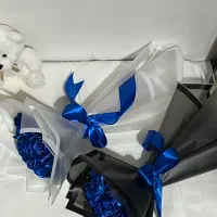 دسته گل باکس شمع باکس گل
