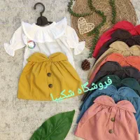 شومیزدامن دخترانه فروشگاه سیسمونی و عروسک شکیبا|کفش و لباس بچه|کرمان, |دیوار