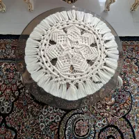 رانر ،رومیزی گرد مکرومه