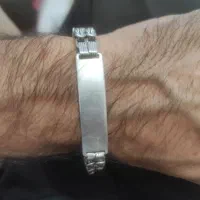 دستبند نقره تایلندی و انگشتر عقیق خط