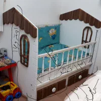 تخت کودک مناسب تا 8/9سال