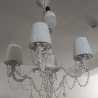 لوستر سفید مدرن نو نو|لوستر و چراغ آویز|خرم‌آباد, |دیوار