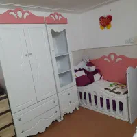 سرویس چوب کامل بچه|تخت و سرویس خواب|قم, شهرک مهدیه (مدرس)|دیوار