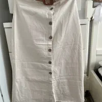 دامن لینن جلو دکمه