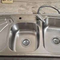 فروش سینک ظرفشویی دو لگن سایز 51*117