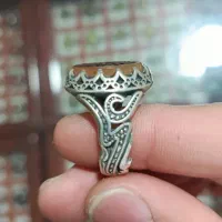 انگشتر عقیق یمنی خطی|جواهرات|کاشان, باغچه فیض|دیوار