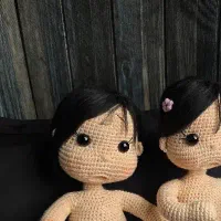 عروسک پسربچه بافتنی دخترانه
