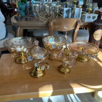 میوه شیرینی آجیل شکلات اردو خوری کریستال جهیزیه