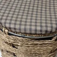 سبد لباس حصیری درب دار.|صنایع دستی و سایر لوازم تزئینی|گنبد کاووس, |دیوار