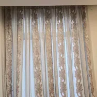 پرده حریر طرحدار ترک