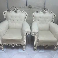 سرویس مبل هفت نفره ،چوب راش،تشک جدا، سالم در حد نو