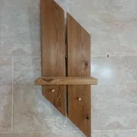 شلف چوبی از جنس چوب طبیعی|کتابخانه، شلف، قفسه‌های دیواری|شیراز, غدیر جنوبی|دیوار