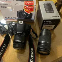دوربین کانن 600D با لنز و لوازم جانبی|دوربین عکاسی و فیلم‌برداری|تهران, نارمک|دیوار