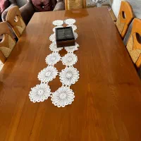 میز ناهار خوری هشت نفره کاملا سالم|میز و صندلی غذاخوری|چمستان, |دیوار