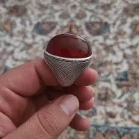 کلکسیونی انگشتر عقیق جزع یمانی درجه یک