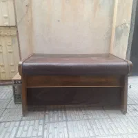 میز اداری چرم وچوب