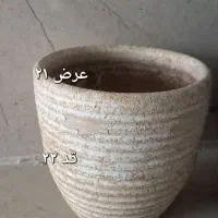 ۵ عدد گلدان بزرگ سفالی به رنگ طوسی کاملا سالم|گل و گیاه طبیعی|تهران, ائمه اطهار|دیوار