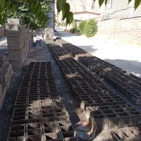بلوک پر سیمان