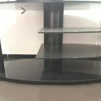 زیر تلویزیون شیشه ای مشکی