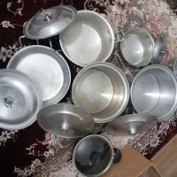 قابلمه روحی درحد نو ودرب قابلمه شیشه ای
