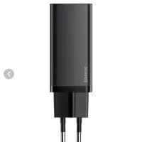 شارژر دیواری بیسوس مدل CCGAN2L-B01 توان ۶۵ وات|لوازم جانبی موبایل و تبلت|سنندج, |دیوار
