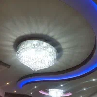 لوستر طرح دایره اندازه 60،شهرکرد تولیدی|لوستر و چراغ آویز|شهرکرد, |دیوار