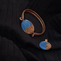 ست دستبند و انگشتر مسی