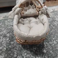 گهواره حصیری|تخت و صندلی بچه|خشکبیجار, |دیوار