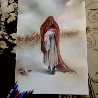 نقاشی سیاه قلم چهره و رنگی|تابلو، نقاشی، عکس|اصفهان, قائمیه|دیوار