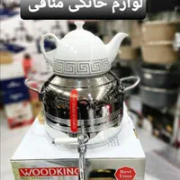 کتری قوری طرح ترک استیل  WOODKING