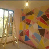 نقاشی ساختمان رنگ کار کناف نقاشه در وپنجره