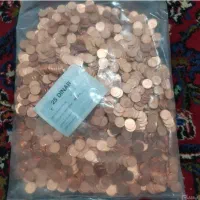 کیسه پلم 2000 عدد سکه 25 دینار به همراه شناسنامه