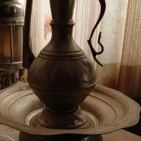 آفتابه لگن قاجاری عتیقه|کلکسیون اشیاء عتیقه|گنبد کاووس, |دیوار
