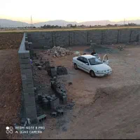 بنایی آجر کاری بلوک چینی و میله گرد بستر و نبشی