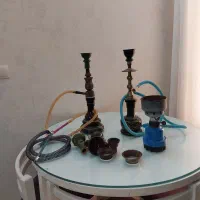 ۲ عدد قلیون و وسایل قلیون در حد