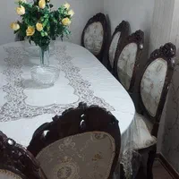 مبل چوبی ۹ نفره سالم و میز نهارخوری۱۰ نفره|مبلمان خانگی و میز عسلی|مشهد, تربیت (صدف)|دیوار