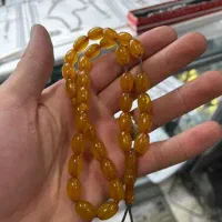 تسبیح کهربا اصل سالم نو یاغ بال