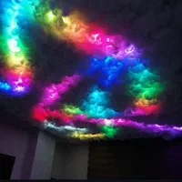 ریسه نواری RGB برنامه پذیر ic دار سقف ابری هوشمند|ریسه و چراغ تزئینی|شیراز, شهرک پرواز|دیوار