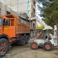 خاکبرداری با مینی لودر بابکت پیکور وپیکور توماس