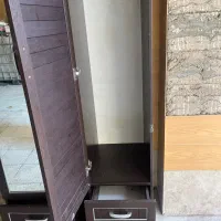 کمد آیینه آویز دار وکمد طبقه ای با جنس اعلا ۳ تیکه|جاکفشی، کمد، دراور|کرج, عظیمیه|دیوار