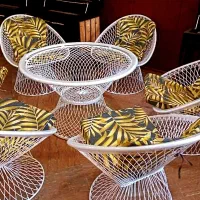 میز آتشدان و مبلمان باغی فلزی دالاهو