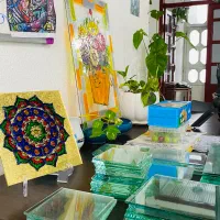 کلاس ویترای(نقاشی روی شیشه)|خدمات آموزشی|رشت, نامجو|دیوار