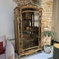 بوفه تمام چوب سنگین و اصیل (پشت آینه) - در حد نو