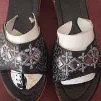 دمپایی روفرشی نووکفش استوک دار بچگانه