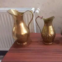 پارچ برنجی مهردار قابلمه ملاقه مسی  آنتیک قدیمی|صنایع دستی و سایر لوازم تزئینی|تهران, مینای جنوبی|دیوار