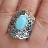 انگشتر لوکس نقره خارجی
