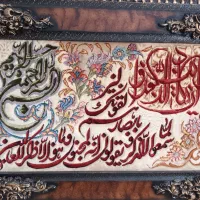 تابلو فرش دستبافت گل ابریشم تبریز اصل